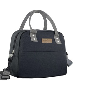 Lunch Bag Insulated Lunch Box with Adjustable Shoulder Strap for Office Work Picnic School Beach Travel,Black