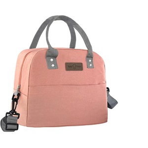 Lunch Bag Insulated Lunch Box with Adjustable Shoulder Strap for Office Work Picnic School Beach Travel,Pink