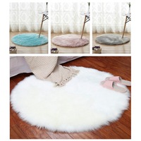 Round Fluffy Rug for Bedroom Plush Living Room Rug Furry Carpet Shaggy Throw Rug Mat