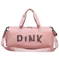 Sports Duffel Bags Tote Travel Gym Bags Workout Duffel Bag Weekender Bag,Pink