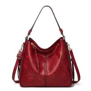 Women Handbag PU Leather Women Shoulder Bags Women Messenger Bag Ladies Casual Bag,Red
