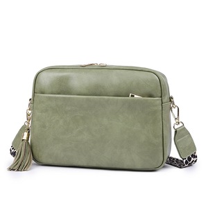 Women Shoulder Bag Retro Tassel Crossbody Handbag,Green