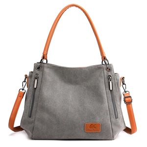 Womens Canvas Handbag Crossbody Bag Ladies Shoulder Bags Tote Bag with Zipper Ladies Crossbody Bag for Work,Shool,Daily