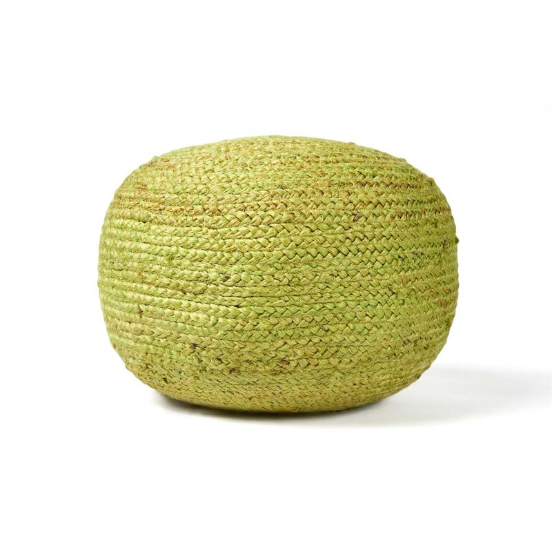 Buy McCann Jute Pouf MyDeal