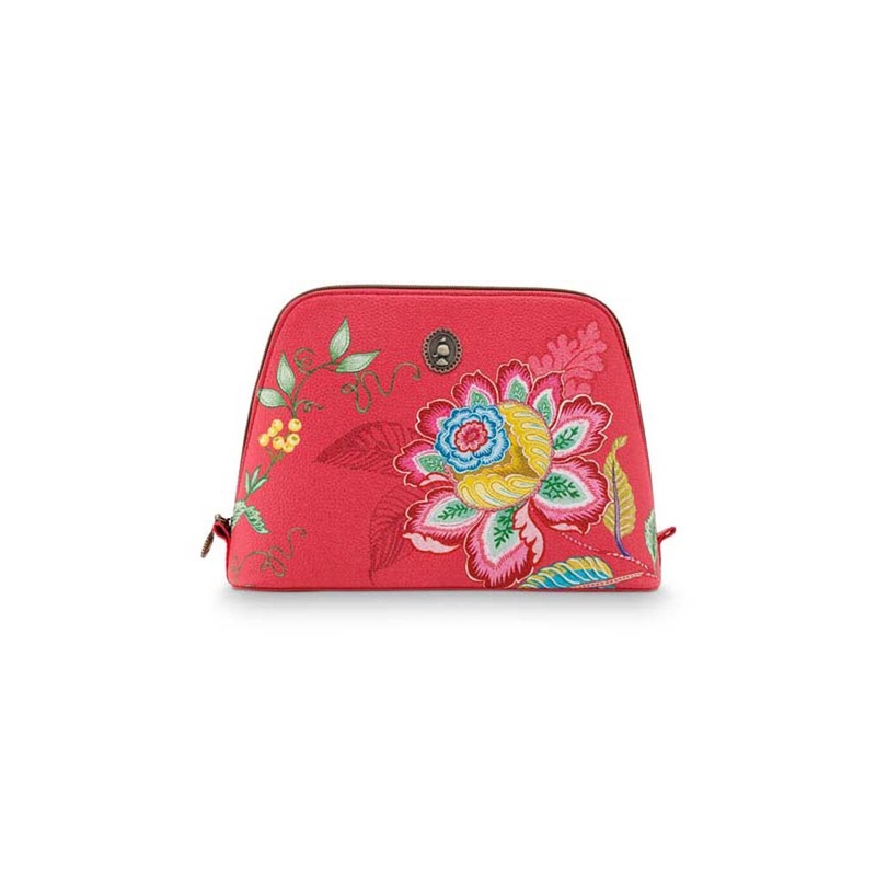 Buy Red Jambo Flower Large Triangle Beauty Bag - MyDeal