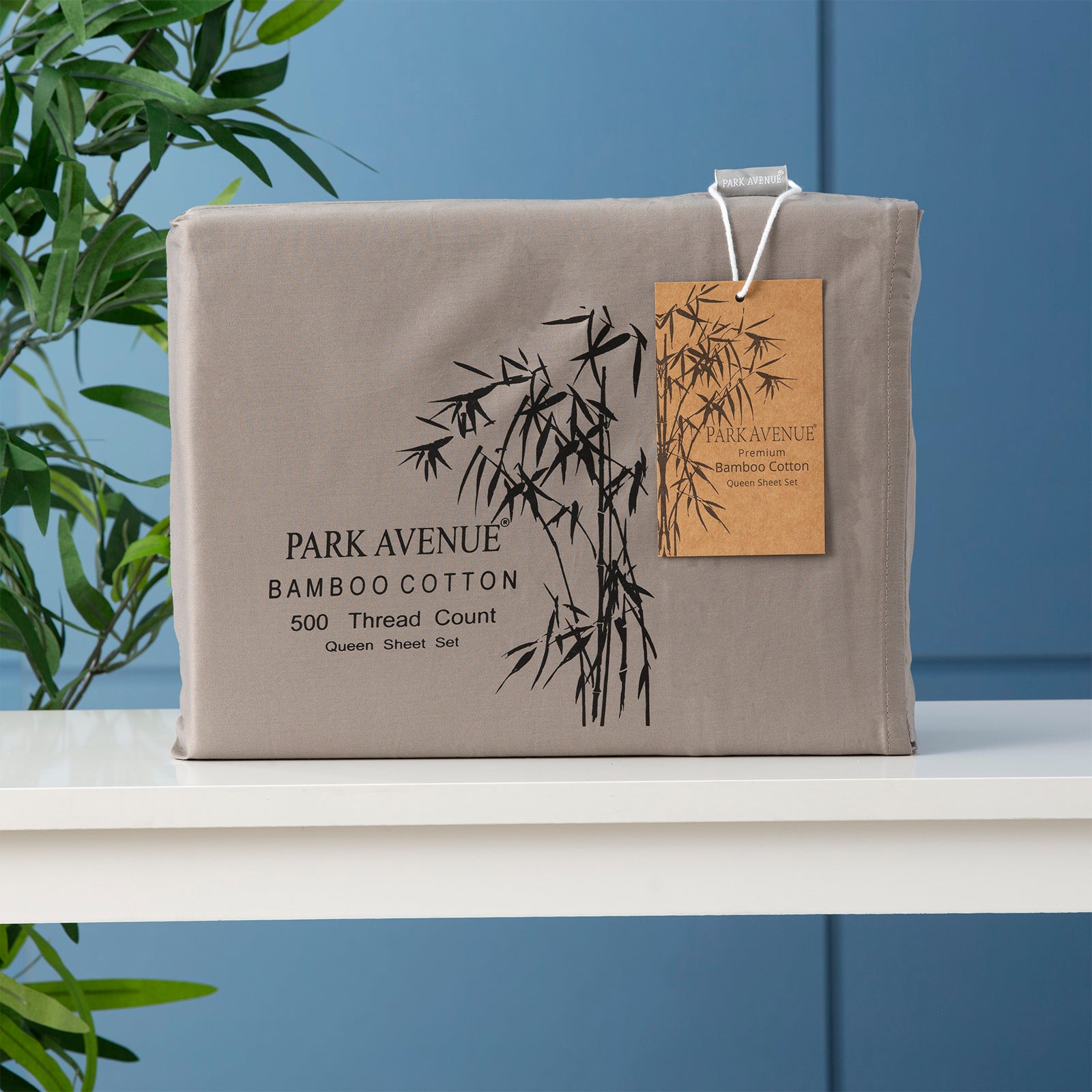 Park Avenue 500 TC Bamboo Cotton Sheet set Pewter