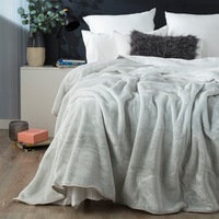 Renee Taylor heavy weight Acrylic Mink blanket Dove 220 x 240 cms