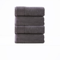 Renee Taylor Aireys 650 GSM Zero Twist 4 Piece Bath Towel Nickel