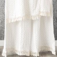 Renee Taylor Alysia Waffle Throw White 130 x 200 Cms