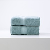 Renee Taylor Brentwood 650 GSM Quick Dry 2 Pack Bath Sheet Gray Mist