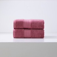 Renee Taylor Brentwood 650 GSM Quick Dry 2 Pack Bath Sheet Rosebud