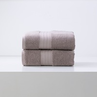 Renee Taylor Brentwood 650 GSM Quick Dry 2 Pack Bath Sheet Whisper