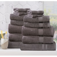 Renee Taylor Stella 650 GSM Bamboo Cotton 14 Piece Charcoal