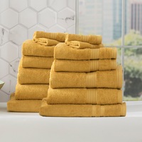 Renee Taylor Stella 650 GSM Bamboo Cotton 14 Piece Mustard
