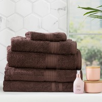 Renee Taylor Stella 650 GSM Bamboo Cotton 5 Piece Cocoa