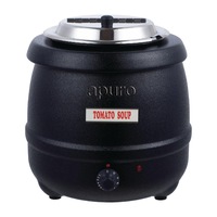 Apuro Black Soup Kettle 10Ltr - Soup Kettles (L715-A) - L715-A