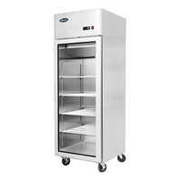 Atosa Top Mounted Single Glass Door Freezer MCF8601 - MCF8601-SM