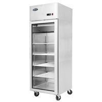 Atosa Top Mounted Single Glass Door Fridge MCF8604 - MCF8604-SM