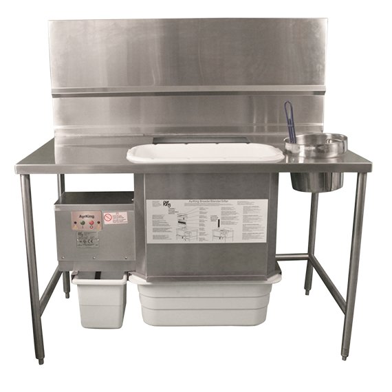 Ayrking Manual Breading Workstation - 1448 x 795 x 1554mm - Bread Crumb Machine (BBS-U-5730-BP-LH-JL) - BBS-U-5730-BP-LH-JL
