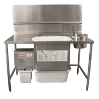 Ayrking Manual Breading Workstation - 1448 x 795 x 1554mm - Bread Crumb Machine (BBS-U-5730-BP-LH-JL) - BBS-U-5730-BP-LH-JL