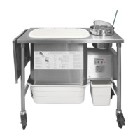 Ayrking Manual Breading Workstation with Shelf - 1512 x 533 x 914mm - Bread Crumb Machine (BBS-U-4221 -JL) - BBS-U-4221 -JL