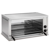 Baron Fixed Height Electric Salamander Grill With 600 X 350 Mm Cooking Surface - Kitchen Salamanders (SI-SEF2/2) - SEF2/2-SI
