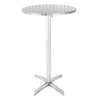 Bolero Flip Top Poseur Table Stainless Steel - Cafe Tables (GR396) - GR396
