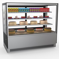 Bonvue Modern 3 Shelves Cake Or Food Display - Cake Display Fridges (GAN-1500RF3) - GAN-1500RF3