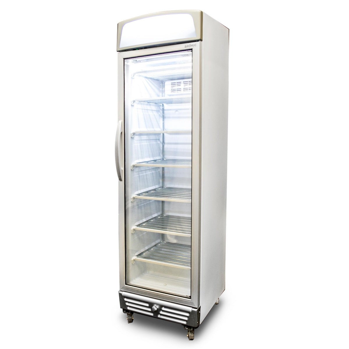 Bromic Upright Display Freezer with Lightbox Flat Glass Door 300L UF0374LS BR-3736046 Upright Glass Door Freezers