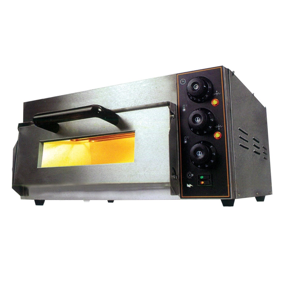Bakermax Electric Pizza Oven Single Deck - TEP-1SKW Pizza & Deck Ovens