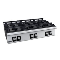 Fagor 700 Series Natural Gas 6 Burner Ss Boiling Top - Commercial Gas Cooktops (CG7-60H) - CG7-60H