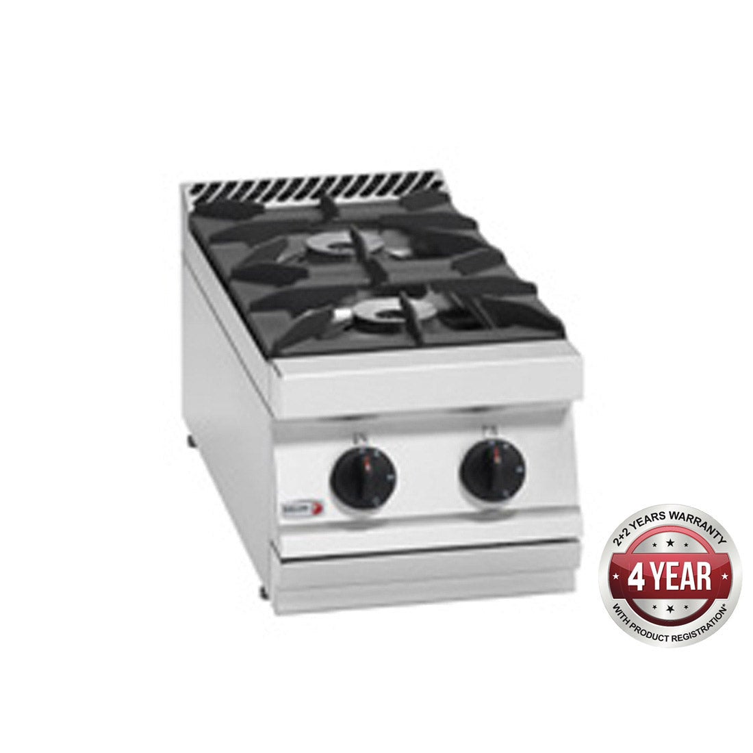 Fagor 700 Series Natural Gas 2 Burner Boiling Top With Cast CG7-20H Cooktops & Hobs