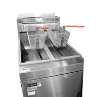 FryMAX Superfast Natural Gas Tube Twin Vat Fryer - Commercial Deep Fryers (RC400TE) - RC400TE