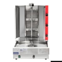 GasMax Semi-automatic 3 Burner NG Kebab Machine - KB-3 - KB-3