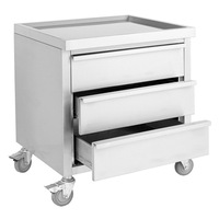 Modular Systems Mobile Work Stand With 3 Drawers - Commercial Kitchen Cabinets (MDS-6-700) - MDS-6-700