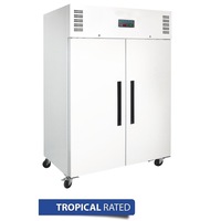 Polar G-Series 2 Door Upright Freezer White 1200Ltr - Commercial Upright Freezers (DL897-A) - DL897-A