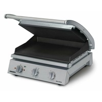 Roband Grill Station 8 slice, non stick with ribbed top plate - Commercial Sandwich Presses (RB-GSA810RT) - GSA810RT-RB