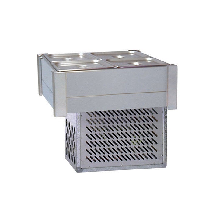 Roband Refrigerated Bain Marie 4 x 1/2 size, pans not included, double row RB-BR22 Bain Maries - Cold Food Bars