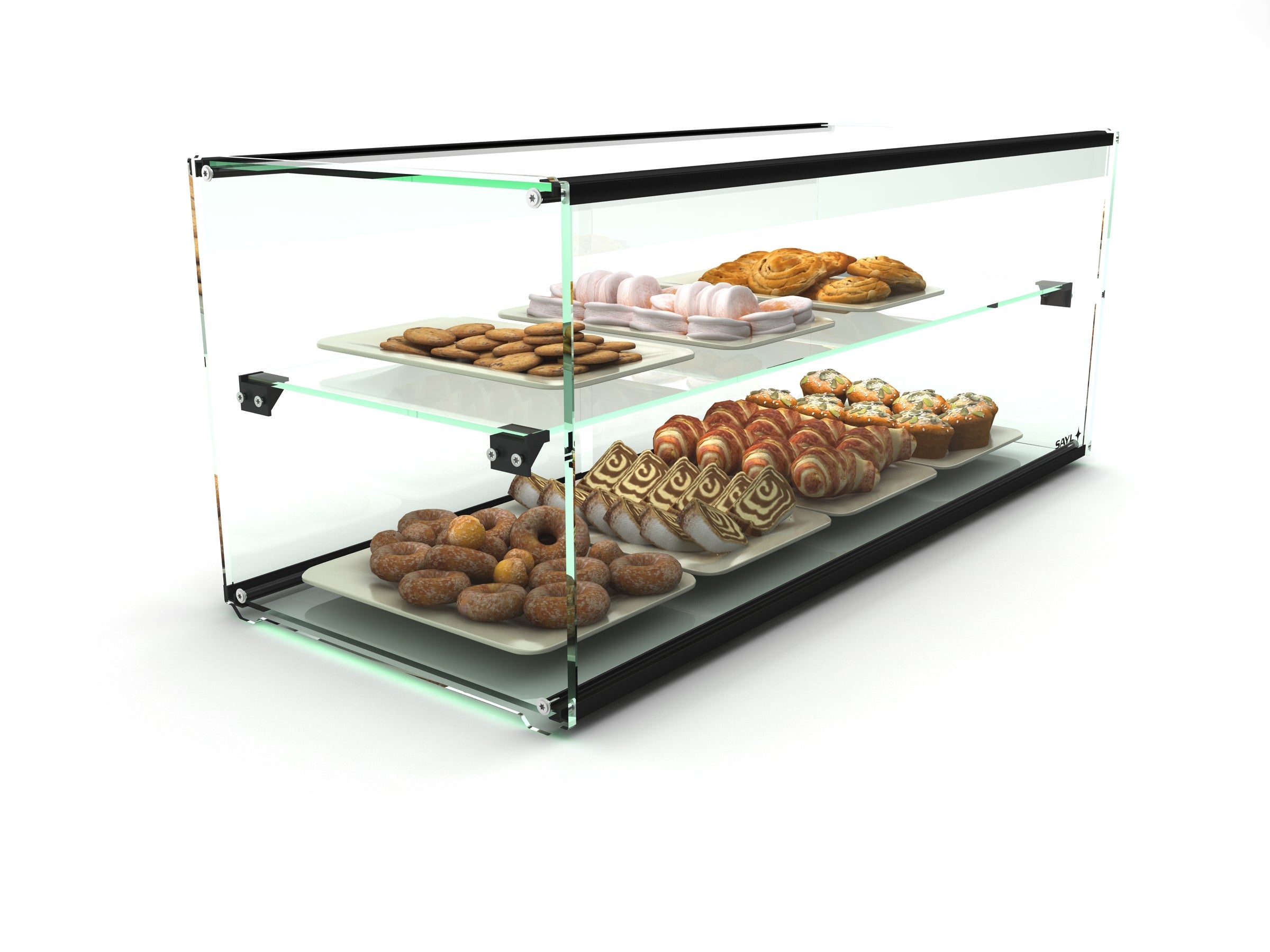 SAYL Ambient Display Two Tier 920mm ICE-ADS0036 Ambient Displays