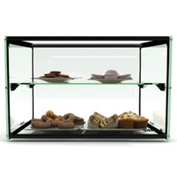 SAYL Ambient Display Two Tier 550mm - Ambient Displays (ICE-ADS0010) - ADS0010-ICE