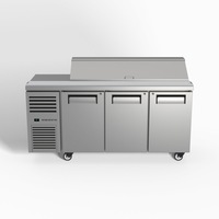 Skope ReFlex 3 Solid Door GN Compatible Salad Preparation Fridge - Salad Bar Fridges (RF7.PPS.3.SD) - RF7.PPS.3.SD