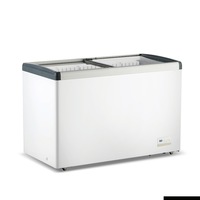 Thermaster 396L Chest Freezer With Flat Glass Sliding Lids WD396G - WD396G
