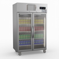 Thermaster Double Door Upright Display Fridge - Commercial Drink Fridges (SUCG1000) - SUCG1000