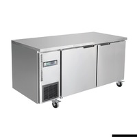 Thermaster Stainless Steel Double Door Workbench Fridge - Under Bench Fridges (TL1500TN) - TL1500TN