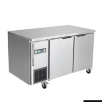 Thermaster Stainless Steel Double Door Workbench Fridge - Under Bench Fridges (TS1200TN) - TS1200TN
