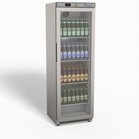Thermaster Stainless Steel Upright Static Display Fridge XR400SG - XR400SG