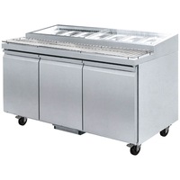 Thermaster Three Door Deluxe Pizza Prep Bench - Pizza Prep Fridges (PWB200) - PWB200