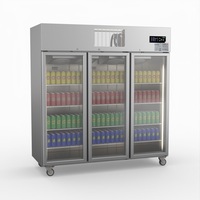 Thermaster Three Door Upright Display Fridge - Commercial Drink Fridges (SUCG1500) - SUCG1500