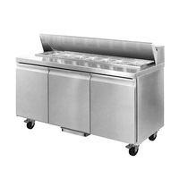 Thermaster Three Large Door Sandwich Bar - Salad Bar Fridges (SLB180) - SLB180