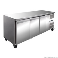 Thermaster Tropicalised 3 Door Gastronorm Bench Freezer - Under Bench Freezers (GN3100BT) - GN3100BT